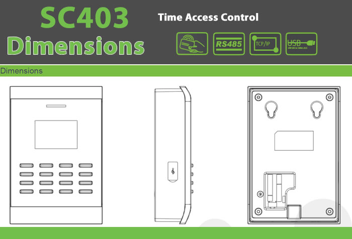 sc403 Access Control RFID - IP Proximity Device